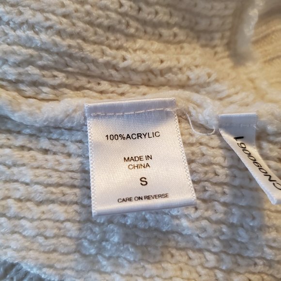 New York and Company SoHo jeans cream colored cardigan - Picture 5 of 6